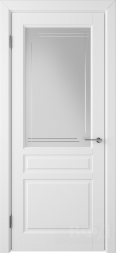 Межкомнатная дверь Стокгольм 56ДО0 Белая эмаль