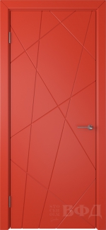 Межкомнатная дверь Флитта 26ДГ07 Красный