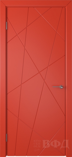 Межкомнатная дверь Флитта 26ДГ07 Красный