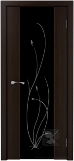 Межкомнатная дверь Лаура -5С ( 6 страз) Темный шоколад