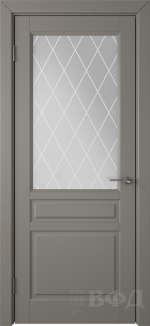 Межкомнатная дверь Стокгольм 56ДО03 Темно серый