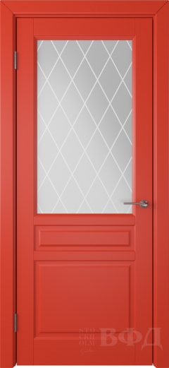 Межкомнатная дверь Стокгольм 56ДО07 Красный