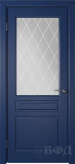 Межкомнатная дверь Стокгольм 56ДО09 Синий