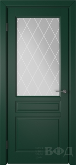 Межкомнатная дверь Стокгольм 56ДО10 Зеленый